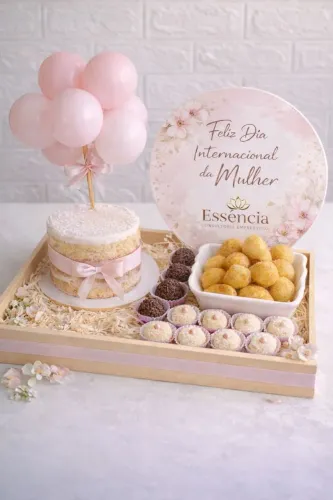 Bandeja Especial Dia Internacional da Mulher - Presente personalizado ou corporativo