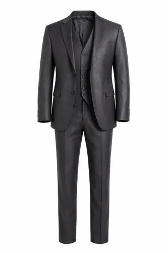 TERNO TM 42  CINZA 3 PEÇAS MASCULINO