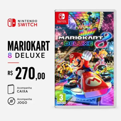 Mario Kart 8 Deluxe Jogo Nintendo Switch