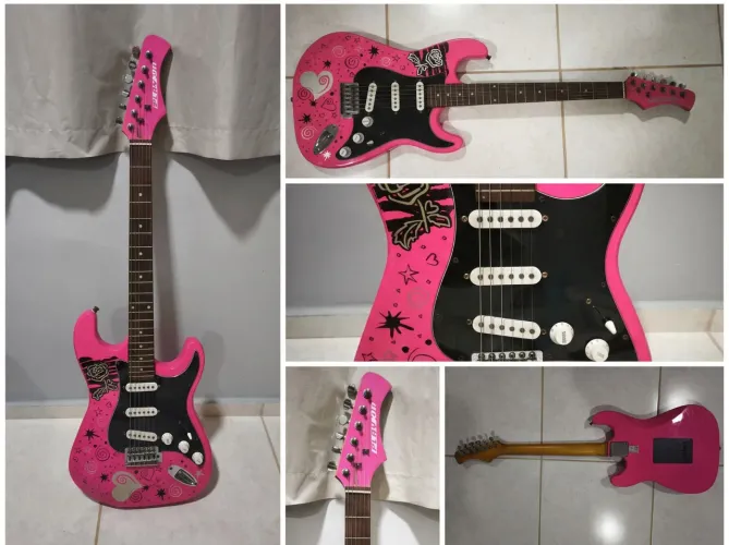 Guitarra Play On- Rosa