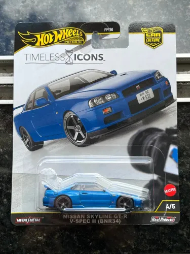 NISSAN SKYLINE GT-R (R34) Hot Wheels premium car culture Timeless Icons
