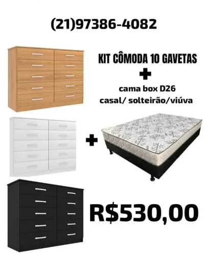Cômoda + cama casal D26