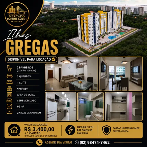 ILHAS GREGAS - Apartamento disponível para Locação 