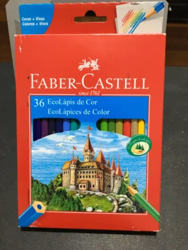Caixa Lápis de cor Faber Castell 36 cores novo na caixa
