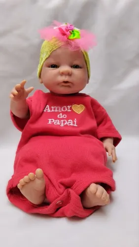 Boneca Bebê Menina Roma Vinil Amor do Papai 35cm - Seminova<br>