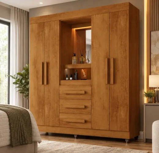 Guarda roupa com led Novo