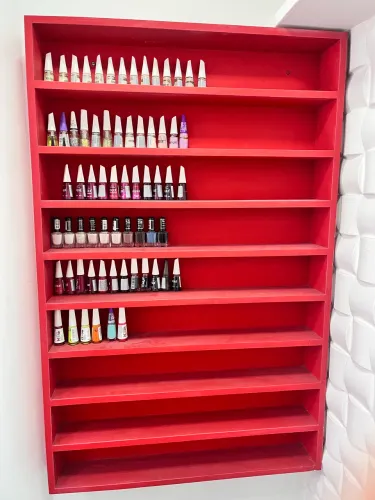 Expositor de esmaltes grande em MDF - 10 prateleiras