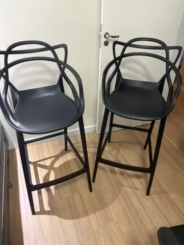 2 Banquetas Altas Pretas - Ótimo Estado