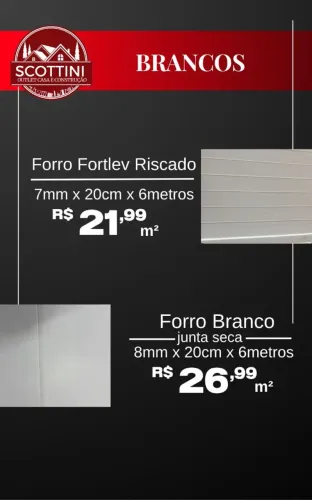 PROMOÇÃO IMPERDÍVEL FORRO PVC