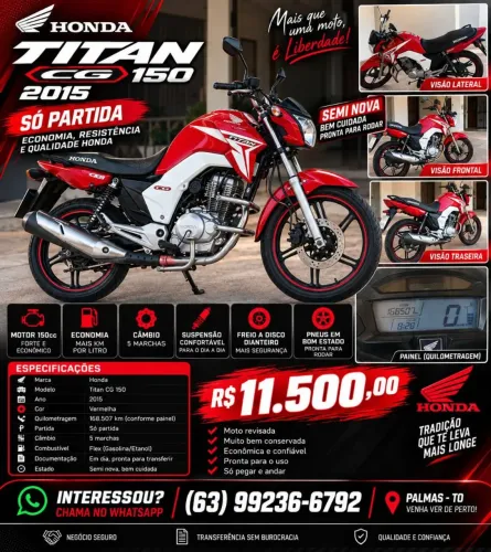 Honda CG 150 Titan 2015 -Bem Conservada