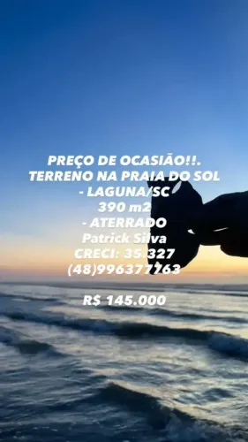 Preço de ocasião Terreno de 390m² aterrdado e murado Escriturado Pronto para construir