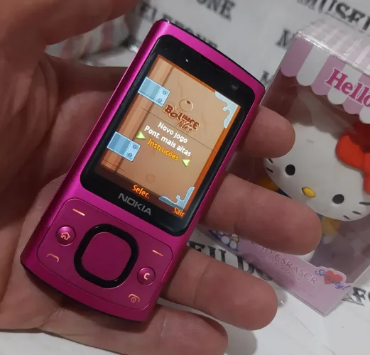 Nokia 6700 Rosa celular antigo slide pequeno RELIQUIA 