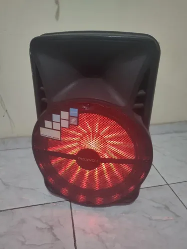 Caixa de som polivox 600wt de potência, motivo viagem no precinho