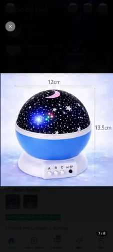 Luminária Projetor Galáxia Led 360° Rgb Usb Infantil Mesa