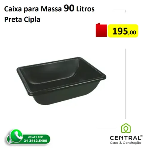 Caixa para massa 90 litros cipla 