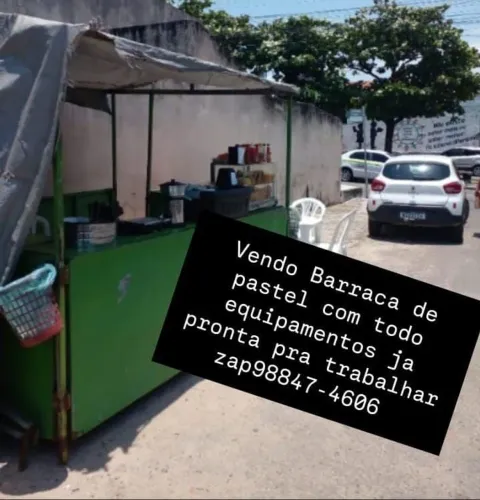Vendo barraca completa já pronta pra trabalhar zap *