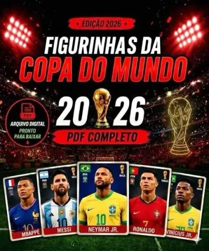 PDF COMPLETO DAS FIGURINHAS DA COPA DO MUNDO DE 2026
