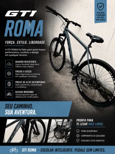 Bicicleta Aro 29 GTI ROMA