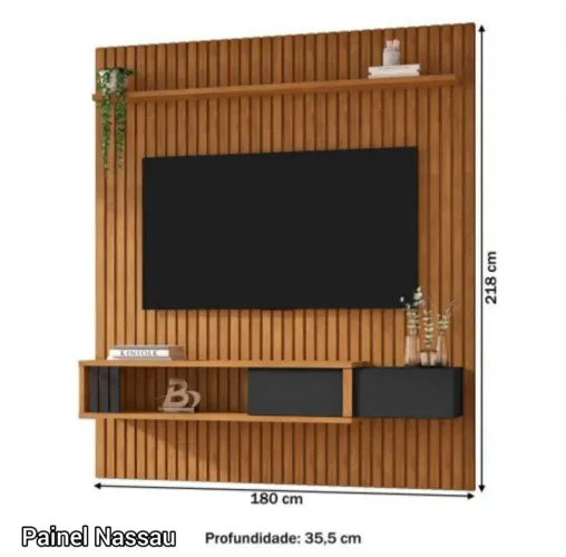 PAINEL LUXO RIPADO 75"