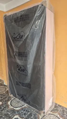 Base para Cama Solteirão Ley Colchões Nova - Ouro Luxo Rosa<br>
