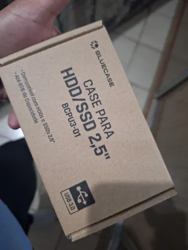 Case para HD/SSD 2,5" Bluecase BCPU3-01 com interface USB 3.0