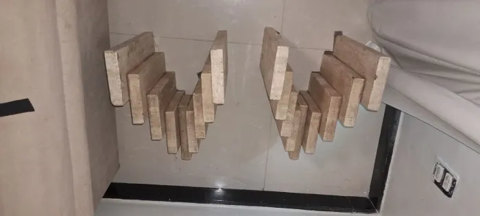 Base em mármore para mesa de centro