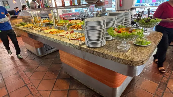Pista Quente e fria para restaurante