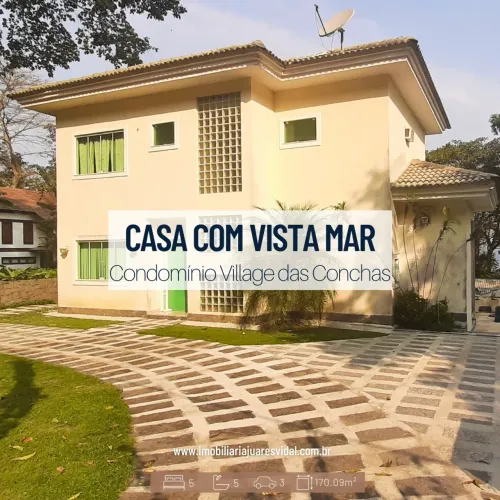 Casa de condomínio com vista para o mar em Mangaratiba