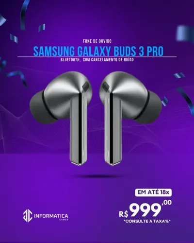 FONE DE OUVIDO SAMSUNG GALAXY BUDS 3 PRO