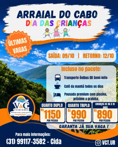 Semana das crianças em Arraial do Cabo