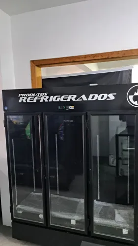 Ac Refrigerador visa cooler 3 portas total black 0 a 7 graus