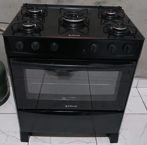 Vendo fogão 5 bocas mesa de vidro elétrico 