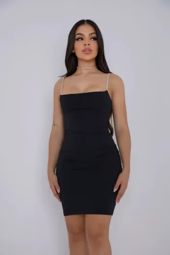 VESTIDO CURTO STRASS - NOVO