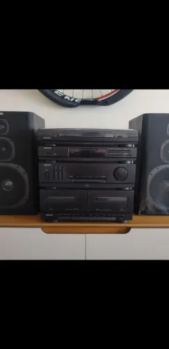 Som Philips 3 em 1 Com Caixas Originais