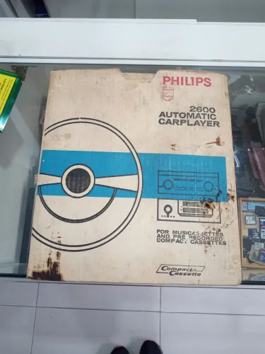 Raro Toca-Fitas Philips 2600 Automatic Carplayer (1970) - Kit Completo