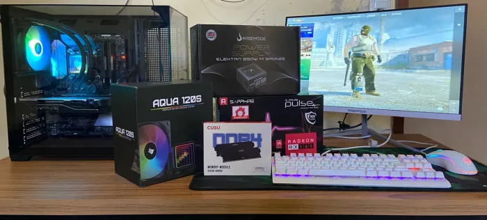 SETUP GAMER (GABINETE + PERIFÉRICOS)