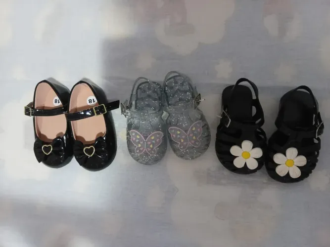 Sapatos para bebê (kit 3 pares)