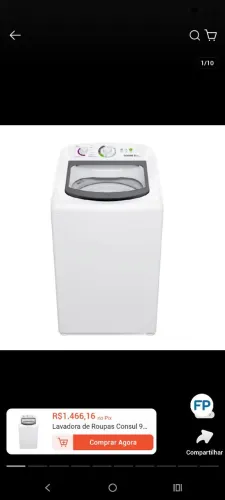 Máquina de lavar roupa 9kg