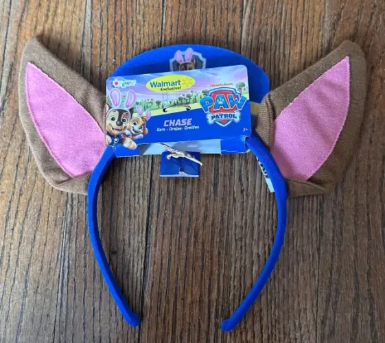 Tiara com orelhinhas Chase Patrulha Canina importadas (novas)