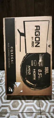 Vende monitor gamer AOC Agon curvo de 32 polegadas, modelo CQ32G4E, com resolução