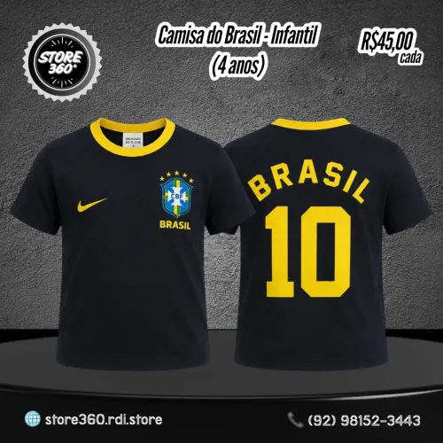 Camisa do Brasil Infantil