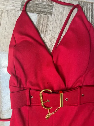 Macacão Vermelho Social - Elegante!