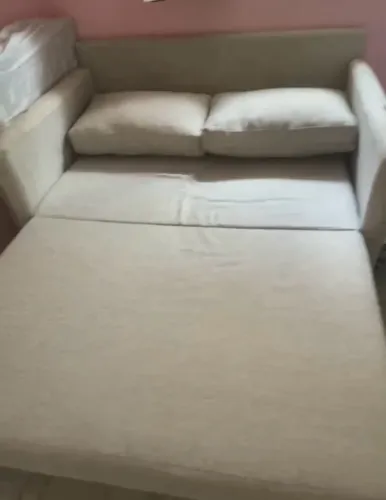 VENDO SOFÁ CAMA PURO LINHO CINZA