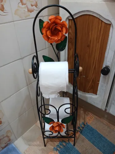 Papeleira.,lindo guarda papel higiênico,  um charme no seu banheiro!