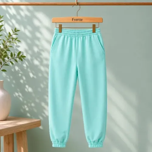 Calça Jogger Color Feminina Verde Piscina - Tamanho M ou G