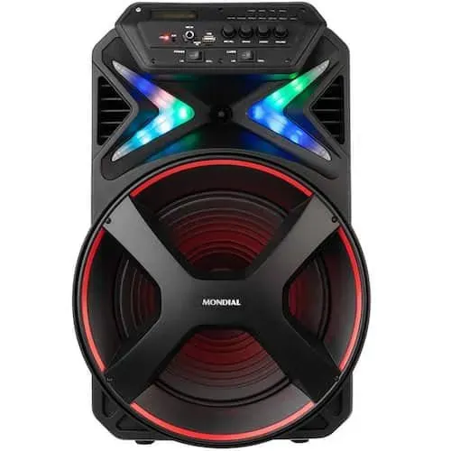Caixa Amplificada Mondial CM-400 com Bluetooth, USB