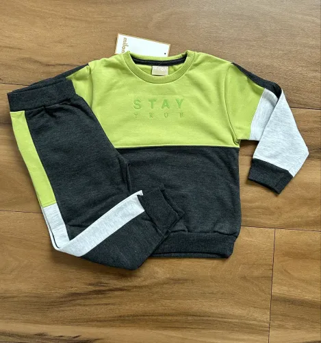 Conjunto de moletom infantil menino original MILON tamanho 1