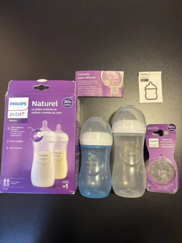 Kit 2 Mamadeiras 3.0 Pétala 330ml Pack Duplo Philips Avent 2 bicos de 6m+