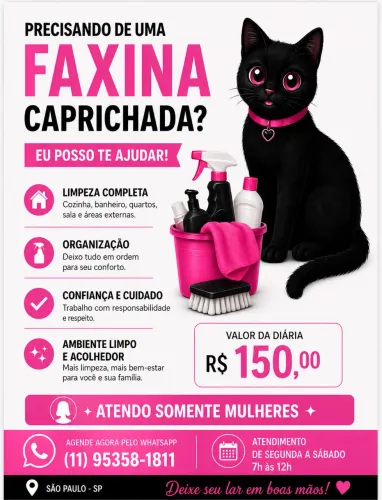 Diarista - Para mulheres 