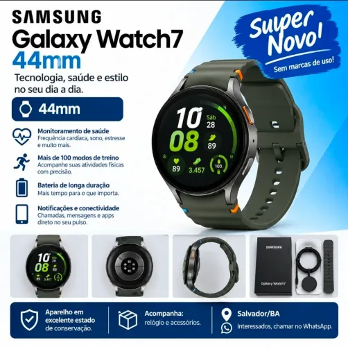 Smartwatch Samsung Galaxy 7 - 44 mm - Super novo